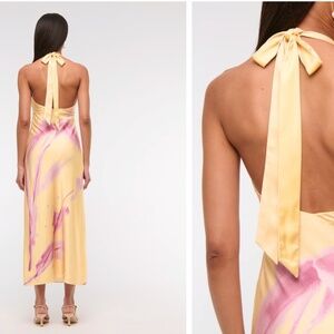 The A&F Julia Slip Halter Maxi Dress